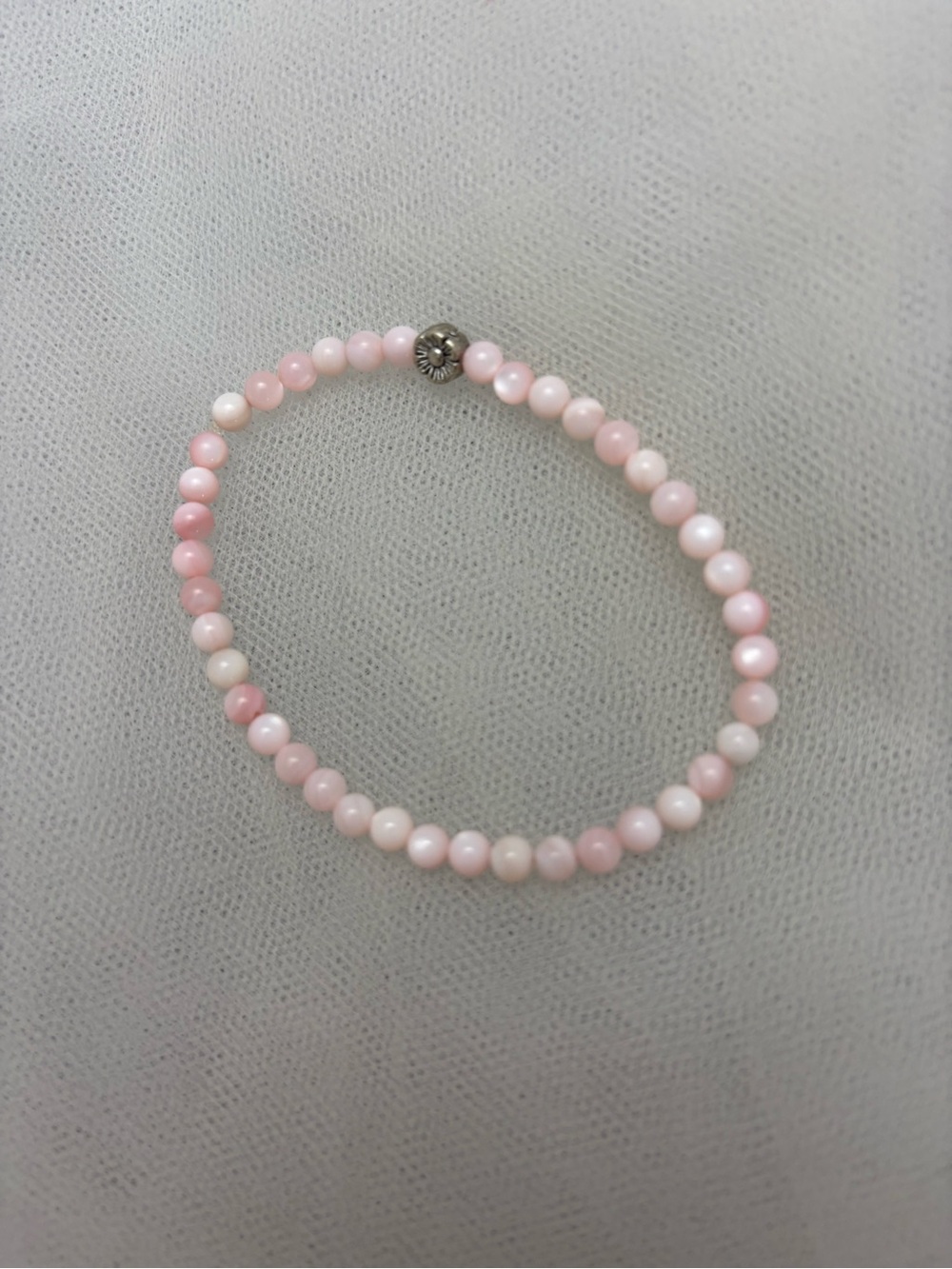 Delicate Pink Beaded Stretch Bracelet - Brand